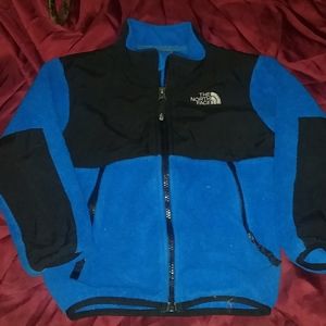 The NorthFace Blue waterproof zip up